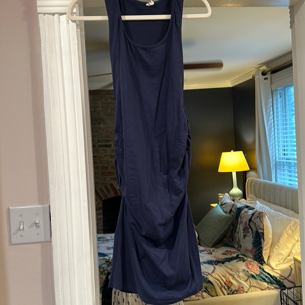 Navy blue bodycon dress